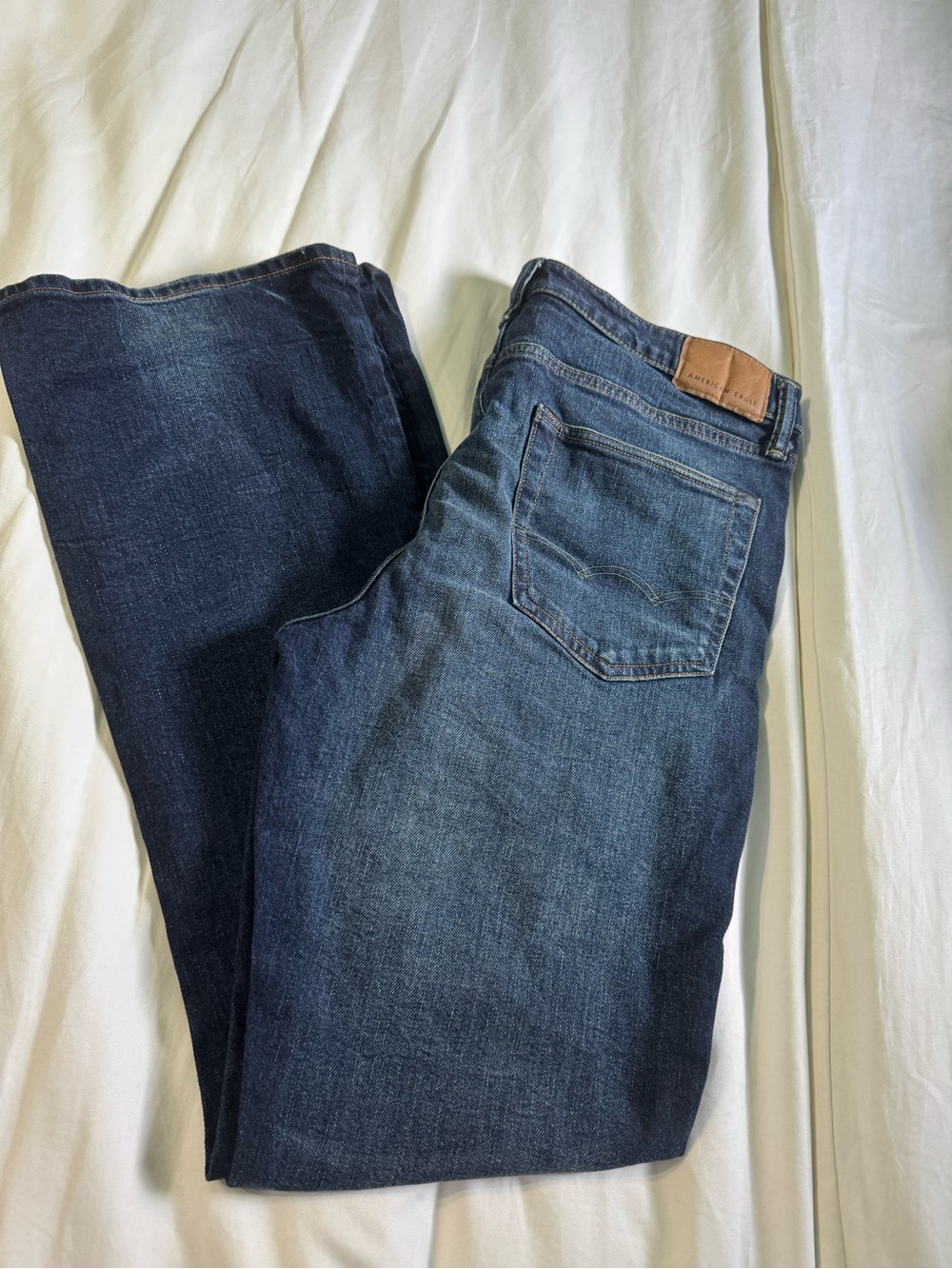 American Eagle Outfitters Men's Dark Blue Relaxed Jeans 34x34